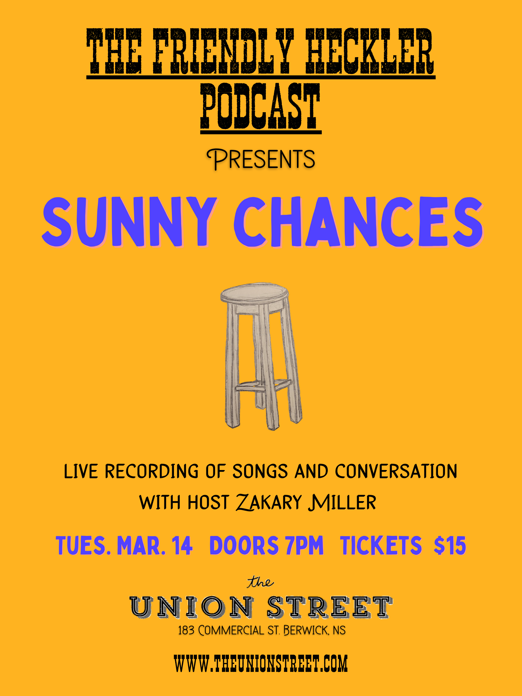 FRIENDLY HECKLER PODCAST WITH SUNNY CHANCES